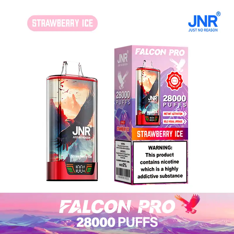 Strawberry Ice - Falcon Pro 28k Puffs Disposable Vape