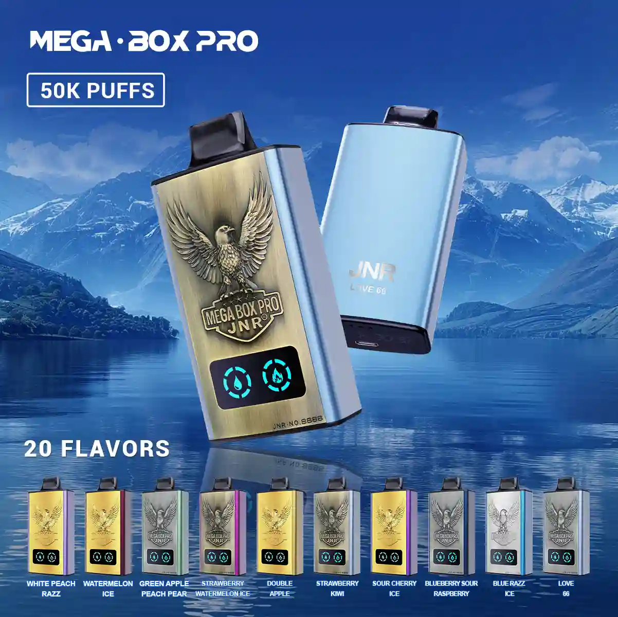 Blue Razz Cherry - Mega Box Pro jednorazowy vape 50000 zaciągnięć
