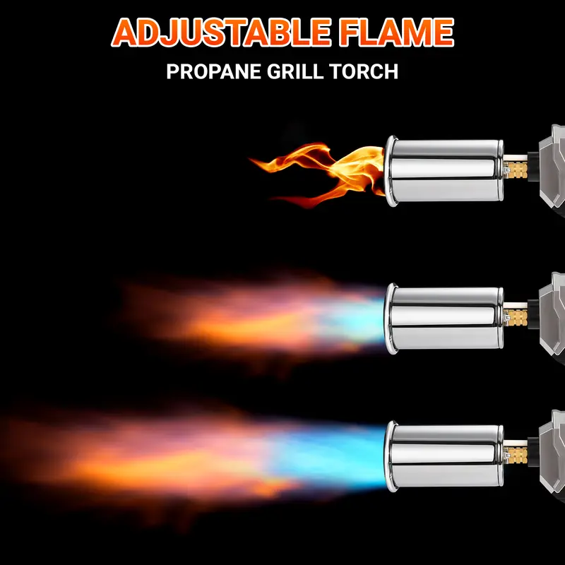 Maçarico de cozinha, maçarico a propano, maçarico culinário para cozinhar ao ar livre, acendedor de fogueira, maçarico para churrasco (para bifes e crème brûlée) – Ideias de presentes de Natal
