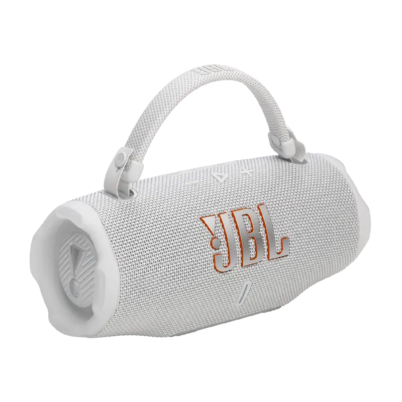 JBL Charge 6, caixa de som Bluetooth portátil à prova d'água e resistente a quedas.