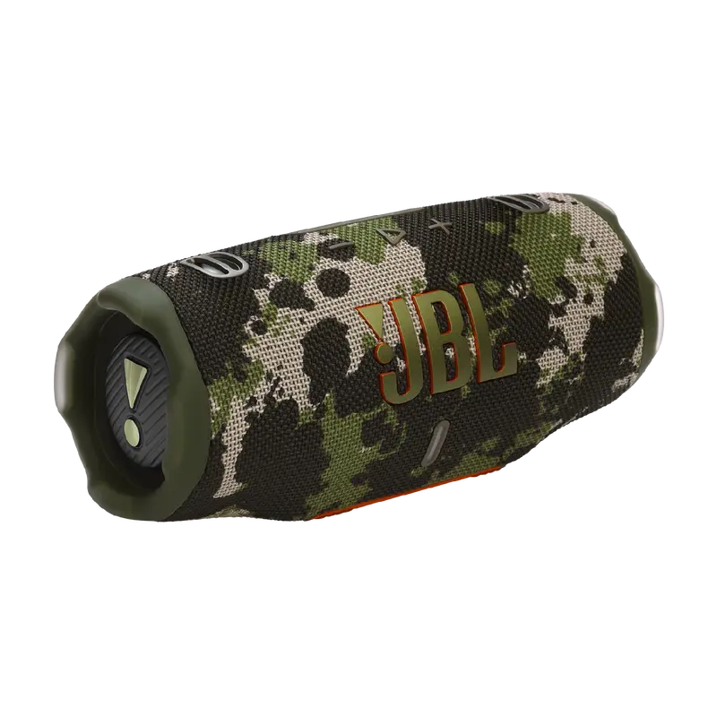 JBL Charge 6, caixa de som Bluetooth portátil à prova d'água e resistente a quedas.