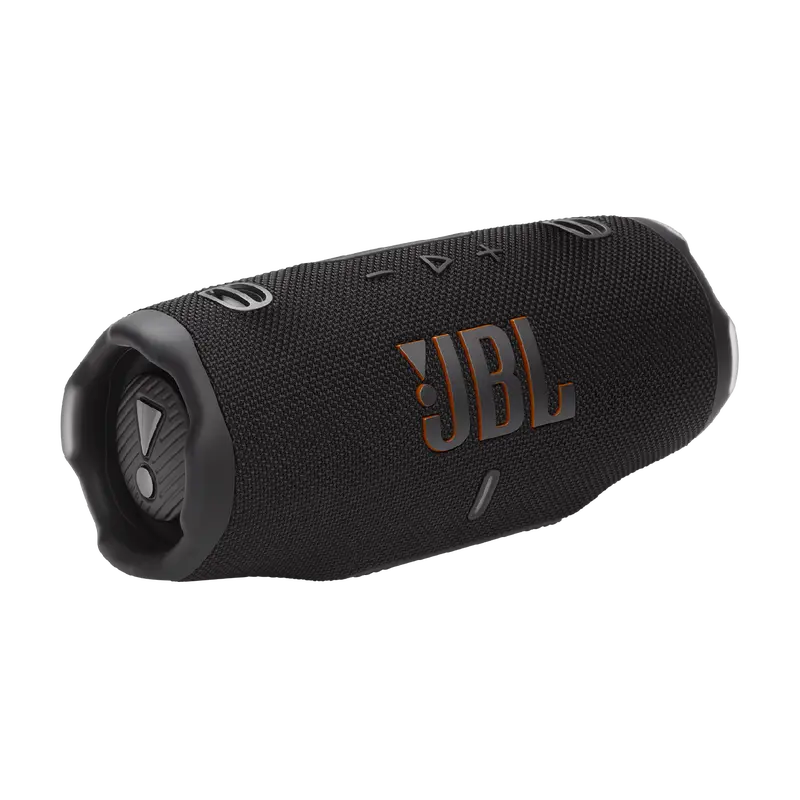 JBL Charge 6, caixa de som Bluetooth portátil à prova d'água e resistente a quedas.