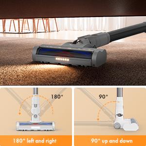 【Homeika 2025, modelo recém-atualizado】O aspirador sem fio Trucozie T350 apresenta um design leve 8 em 1, com autonomia de até 45 minutos e sucção potente de 33 kPa. Este aspirador sem fio recarregável é ideal para carpetes, pisos de cerâmica, pelos