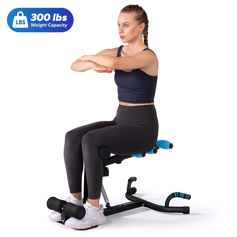 Máquina de agachamento profundo Merach, equipamento ajustável para treino de glúteos em casa, máquina de abdominais para fortalecimento muscular, banco abdominal, equipamento de fitness para flexões, TikTokShopBlackFriday