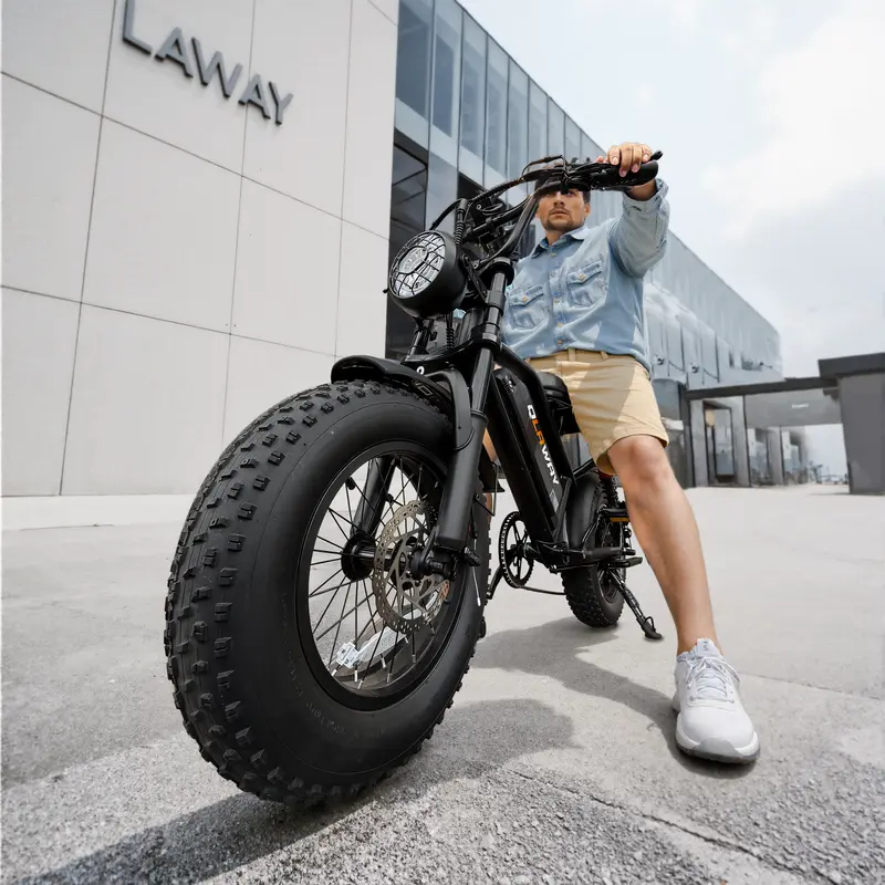 【VOLTVOGUE】 Bicicleta elétrica, equipada com quadro de aço de alto carbono, sistema de suspensão completa, velocidade máxima de 40 km/h, bateria de 48V 648Wh, autonomia com assistência de pedal de 48 a 112 km, pneus todo-terreno de 16 polegadas, moto