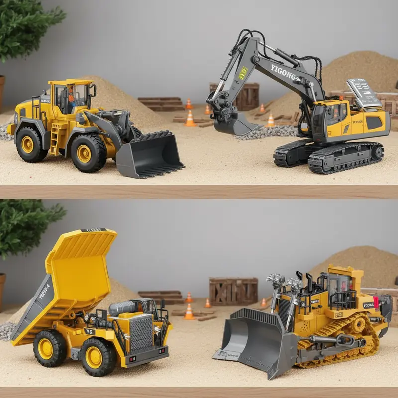 【Akeleo】O conjunto de montagem de veículos de engenharia mais completo, feito com algumas peças de metal. Fácil de operar e adequado para iniciantes. Ideal para toda a família se divertir, presente para pais e filhos, para o Halloween e Natal, presen