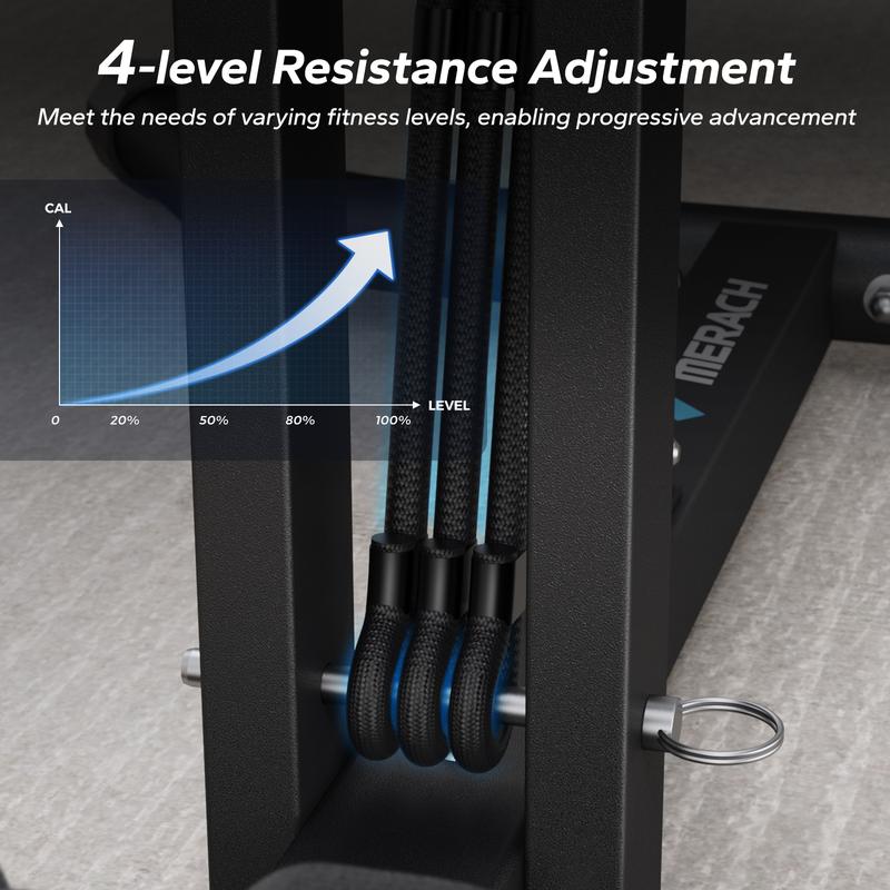 Máquina de agachamento profundo Merach, equipamento ajustável para treino de glúteos em casa, máquina de abdominais para fortalecimento muscular, banco abdominal, equipamento de fitness para flexões, TikTokShopBlackFriday