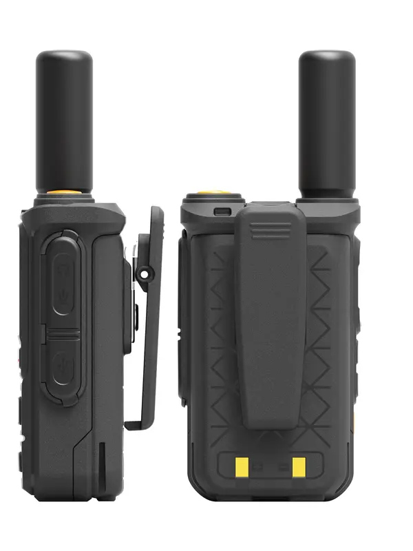 Talk2Me 25 STANDARD Rádio portátil walkie-talkie com cabo de carregamento USB, 1 ano de serviço incluído. O walkie-talkie mais popular, cobertura em 36 países, compatível com todas as operadoras nos EUA, rádio global durável.