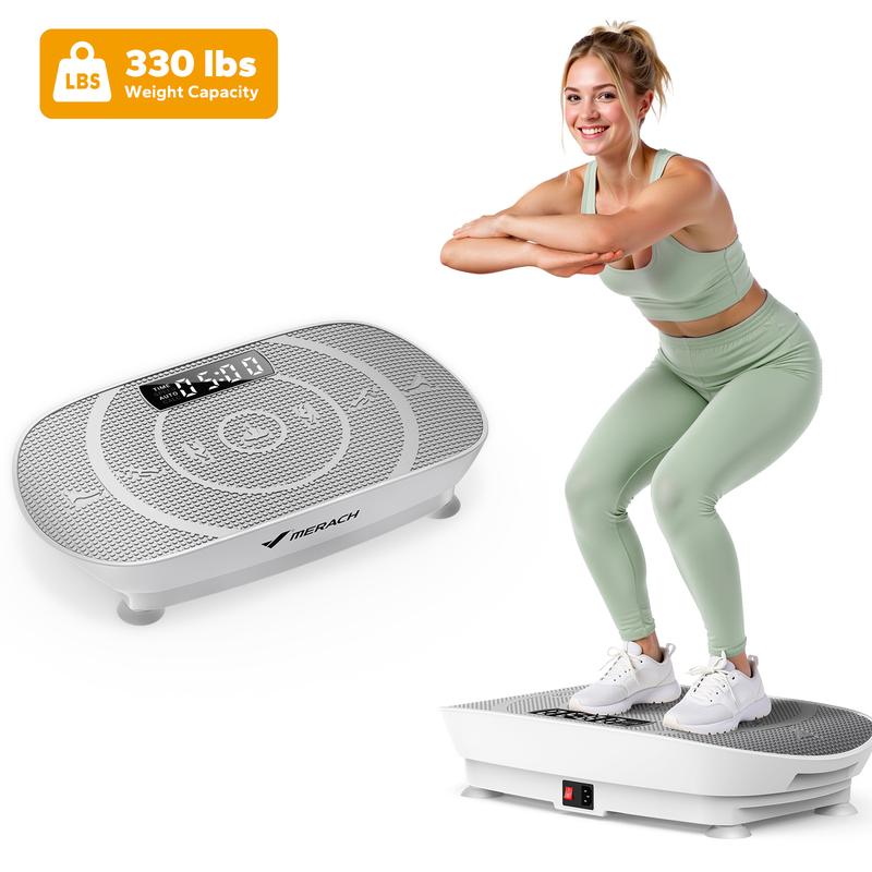 [Link para transmissão ao vivo] Plataforma vibratória Merach Slim com drenagem linfática para exercícios de corpo inteiro e equipamentos de ginástica para mulheres.