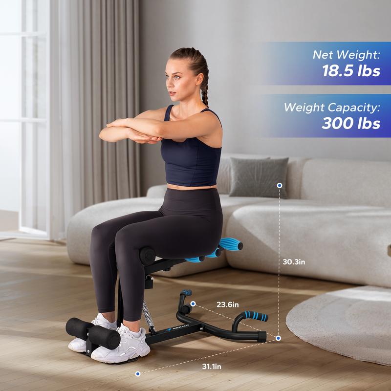 Máquina de agachamento profundo Merach, equipamento ajustável para treino de glúteos em casa, máquina de abdominais para fortalecimento muscular, banco abdominal, equipamento de fitness para flexões, TikTokShopBlackFriday