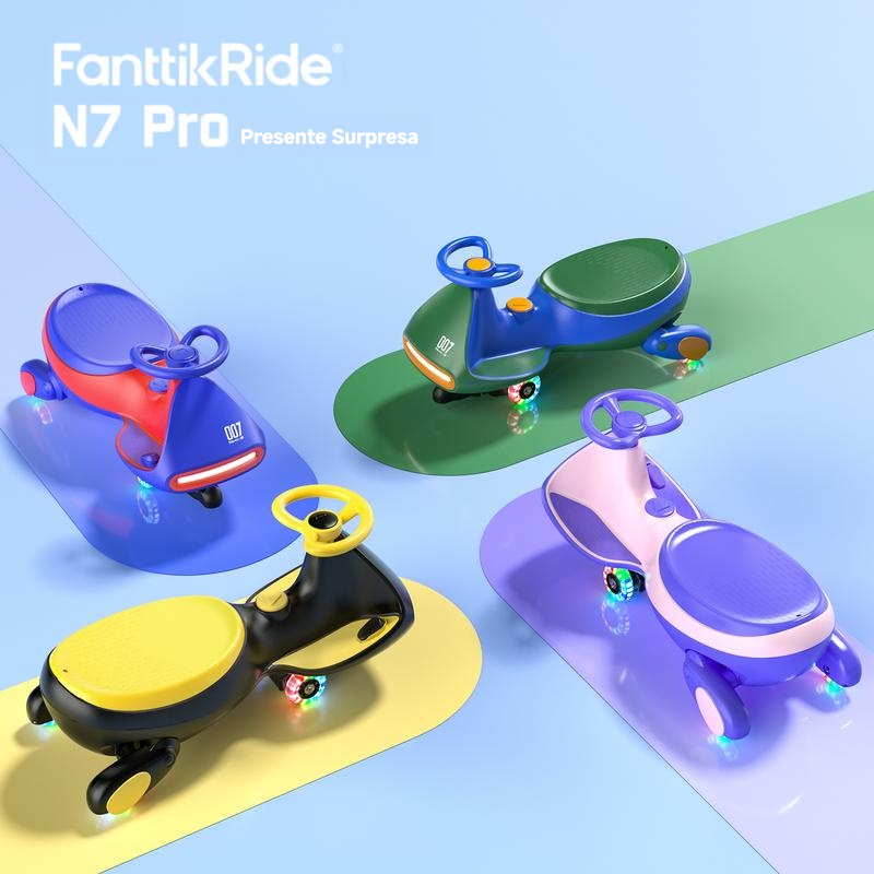 【Presente de Natal】Carrinho Elétrico FanttikRide N7 com Pedal, Brinquedo para Montar, Compras de Natal da TikTokShop