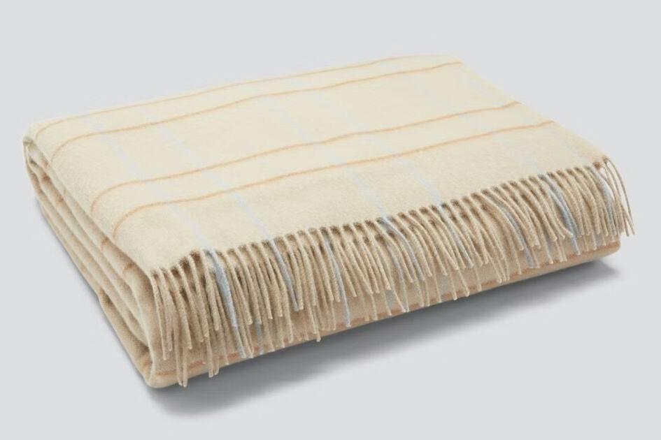 Pinstripe Plaid Throw