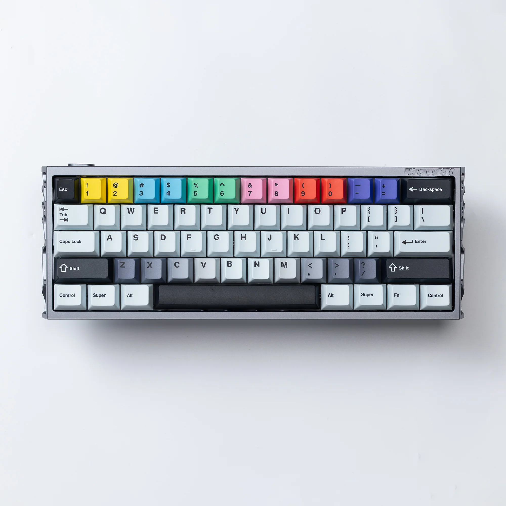 Ready to use Holy60 Keyboard Dark Gray with PBTfans No Signal