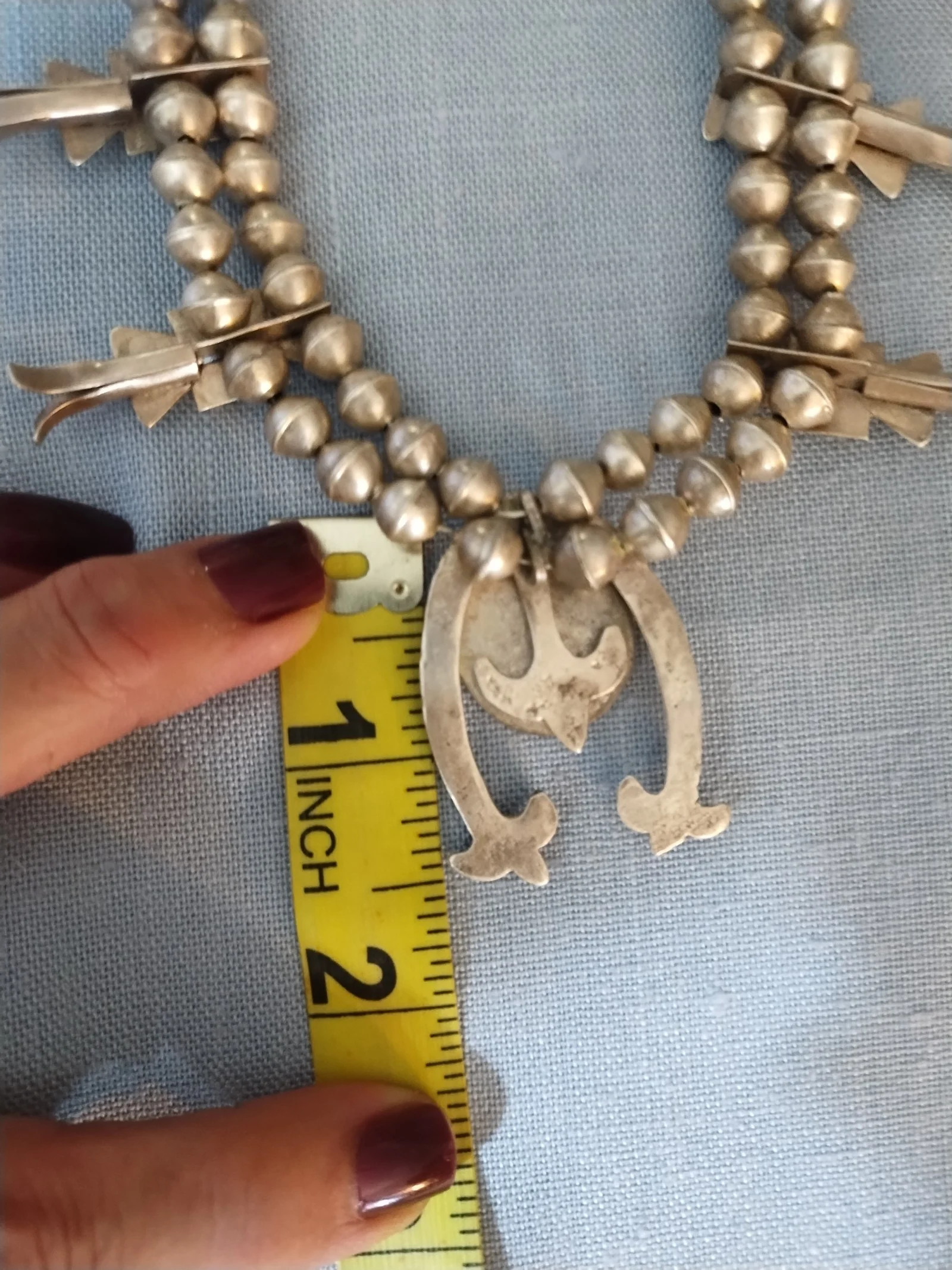 Antique Native American Squash Blossom Necklace *SHIPS TODAY*