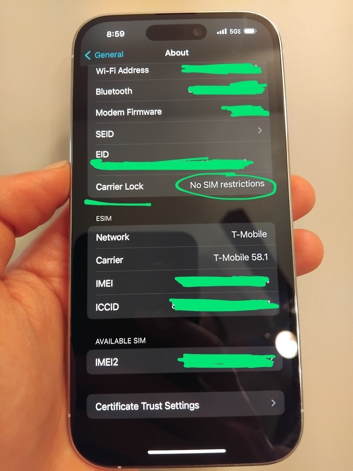 iPhone 14 pro - T-Mobile - Unlocked 9E66