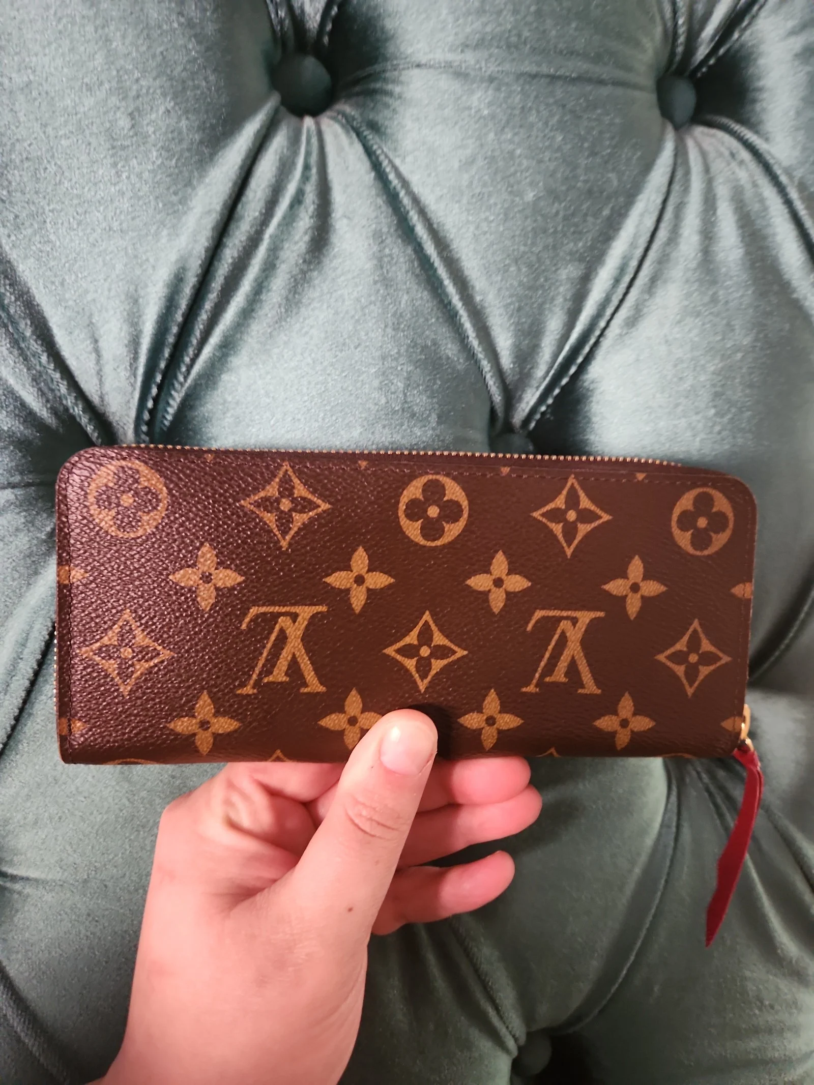 Louis Vuitton Clemence Mongram Fushia Wallet Like New Condition OPEN to OFFERS!!