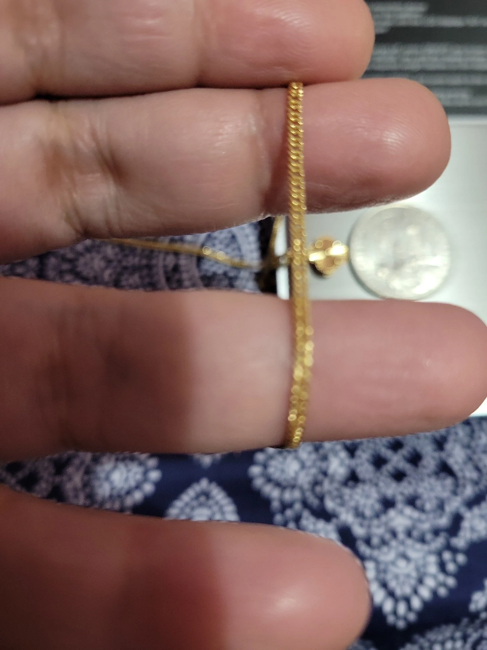 18 k solid gold necklace