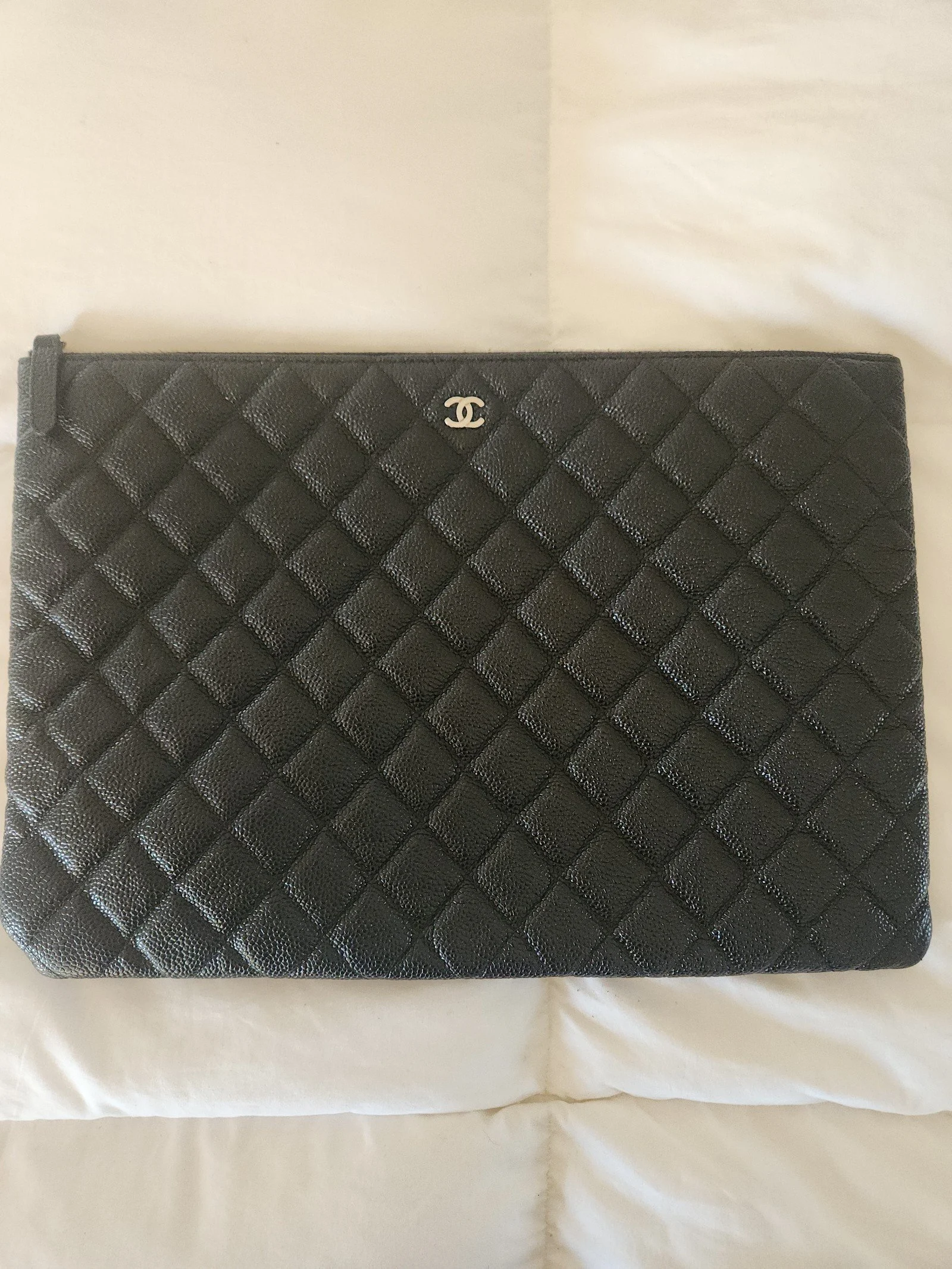 Chanel REV Black Caviar Pouch