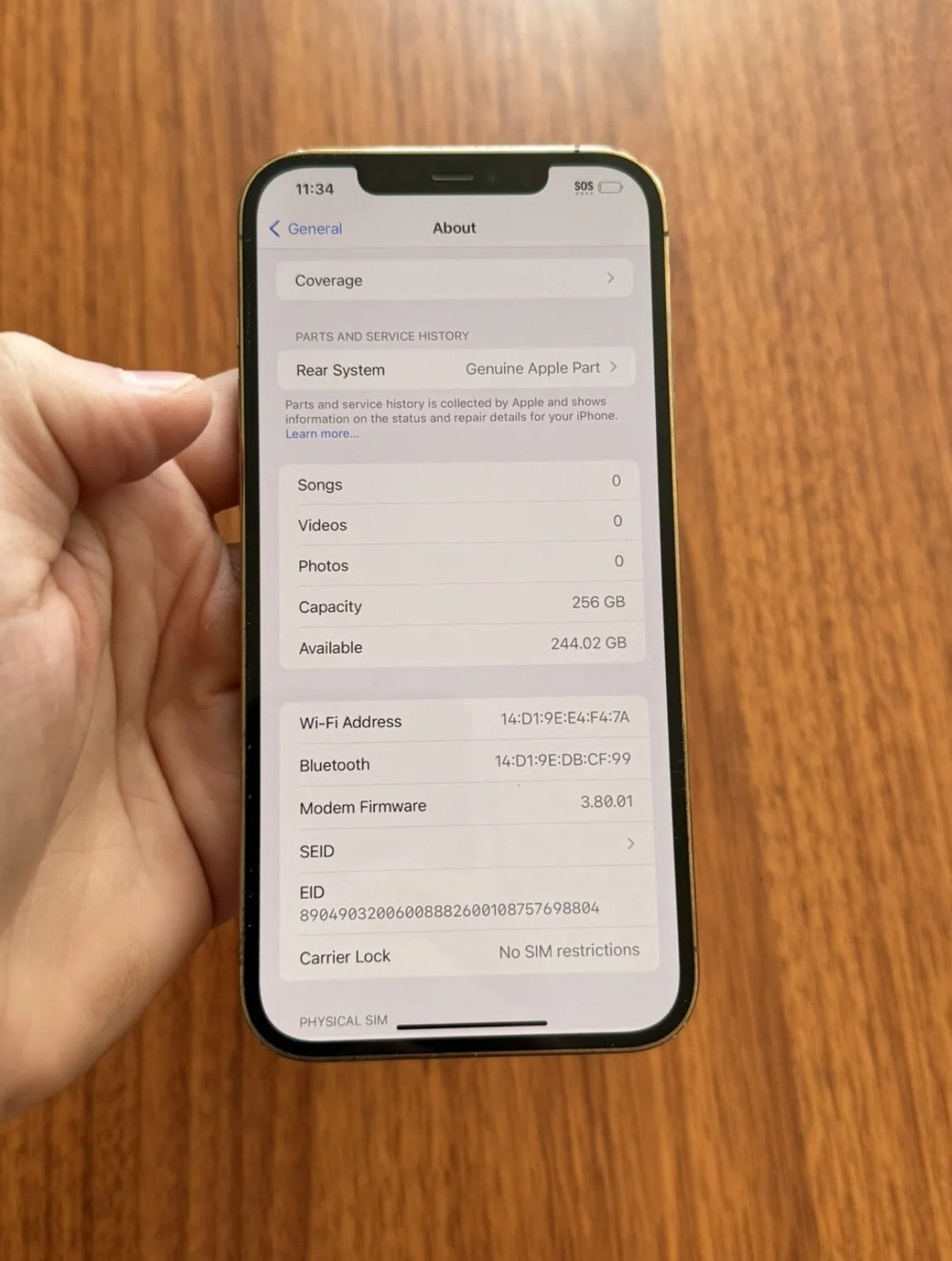 iPhone 12 Pro Max 128GB Unlocked Gold 6V91