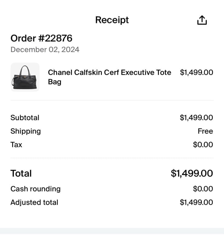 Chanel Cerf Executive Tote