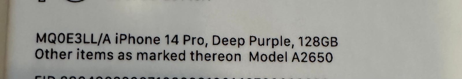 Apple iPhone 14 Pro 128 GB 3D78