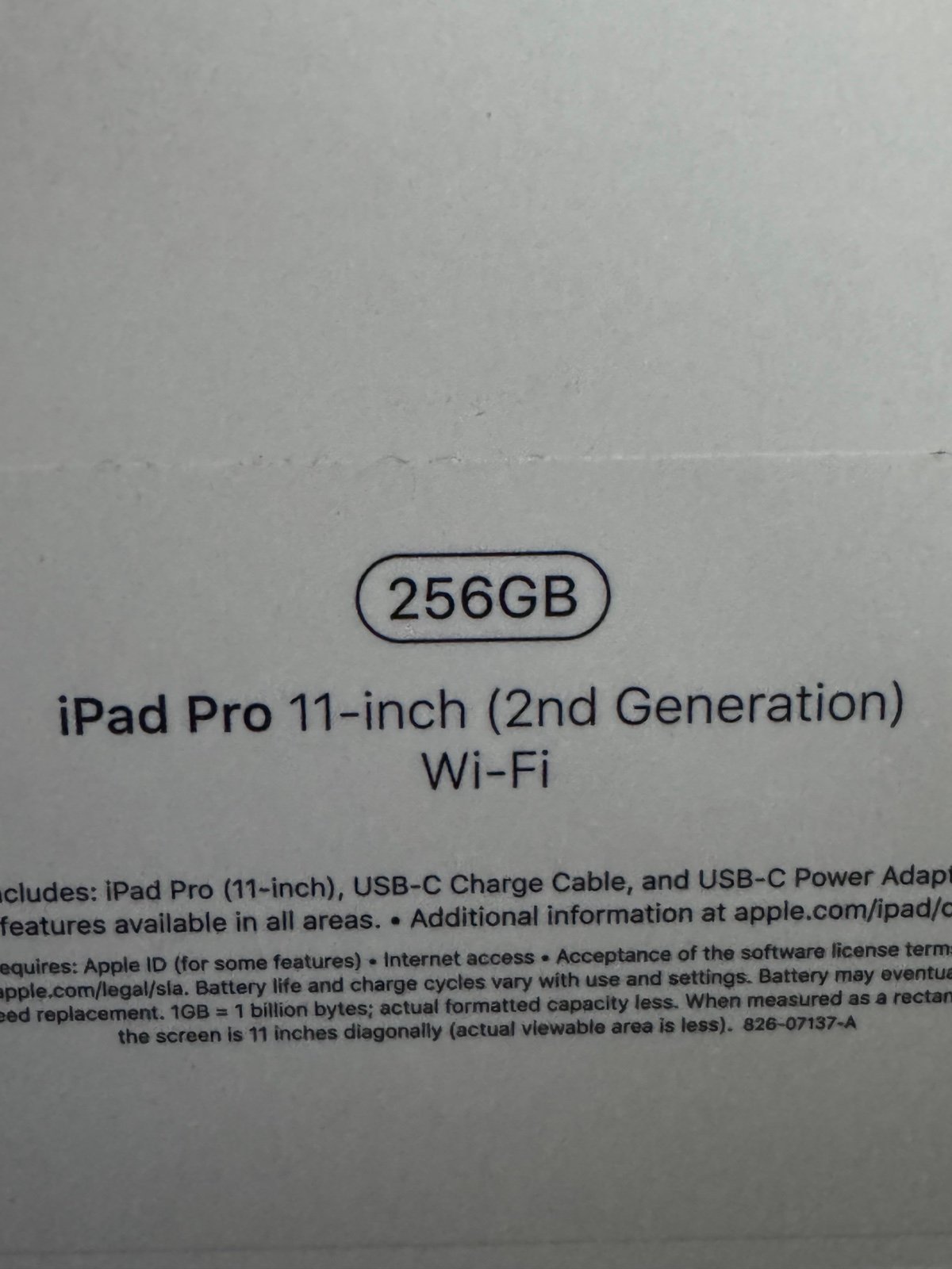 11 inch iPad Pro 2Y76