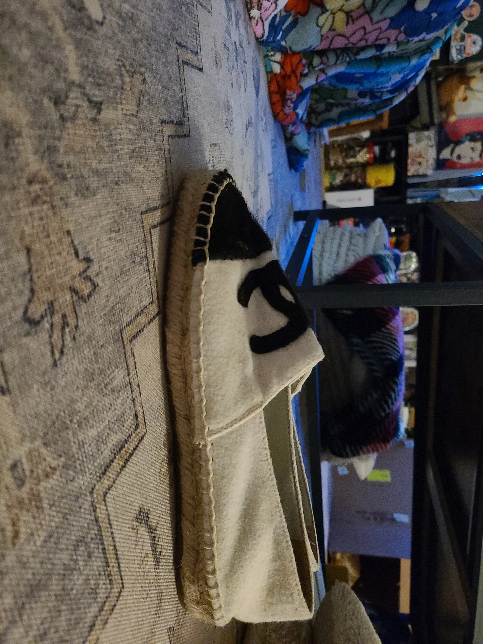 Chanel Colorblock Espadrilles Flats