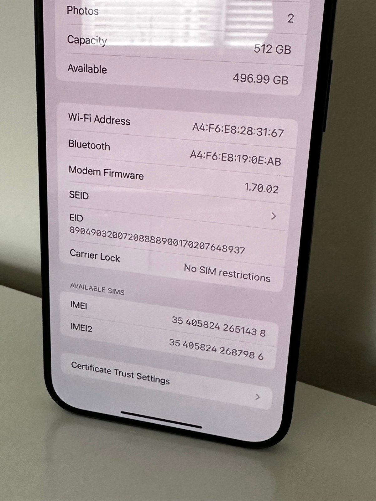 Apple iPhone 15 Pro Max 512gb UNLOCKED 7S13