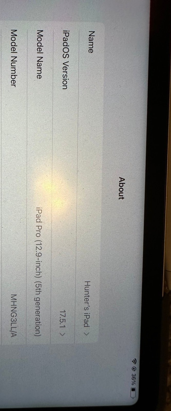 ipad pro 12 inch 5th gen 3S36