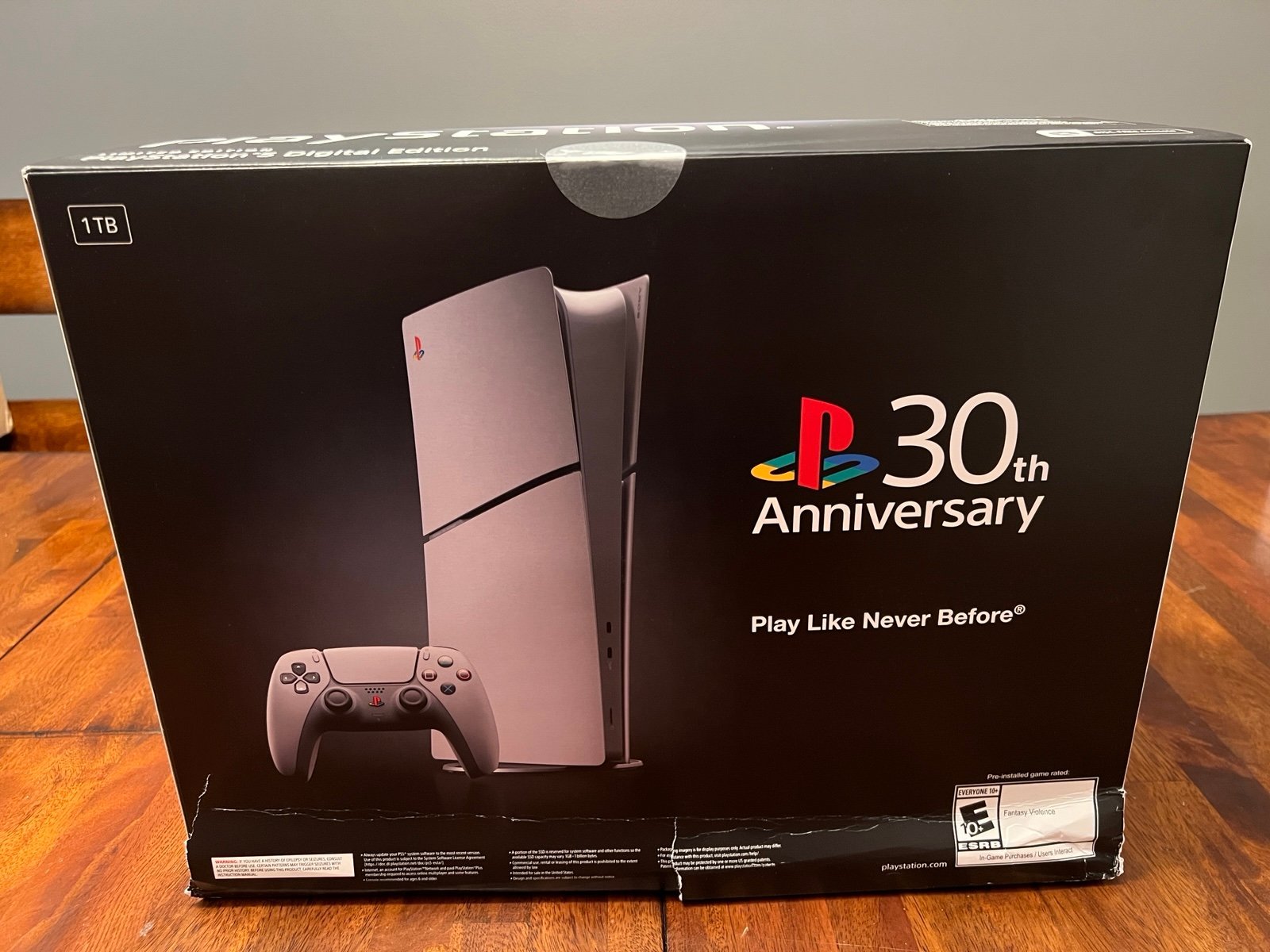 NEW PlayStation 5 PS5 Slim Digital Console 30th Anniversary Edition Damaged Box 5B97