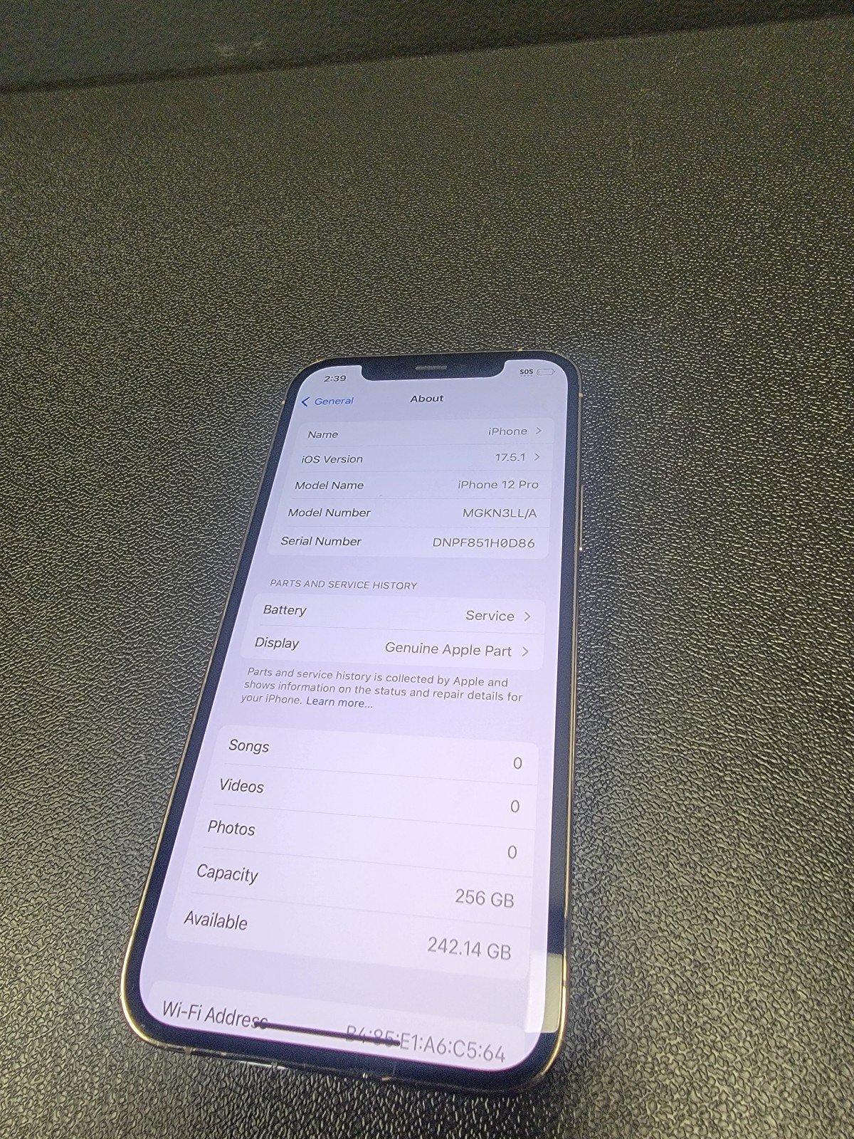 Apple iPhone 12 Pro 256 GB in Gold for T-Mobile 8J73