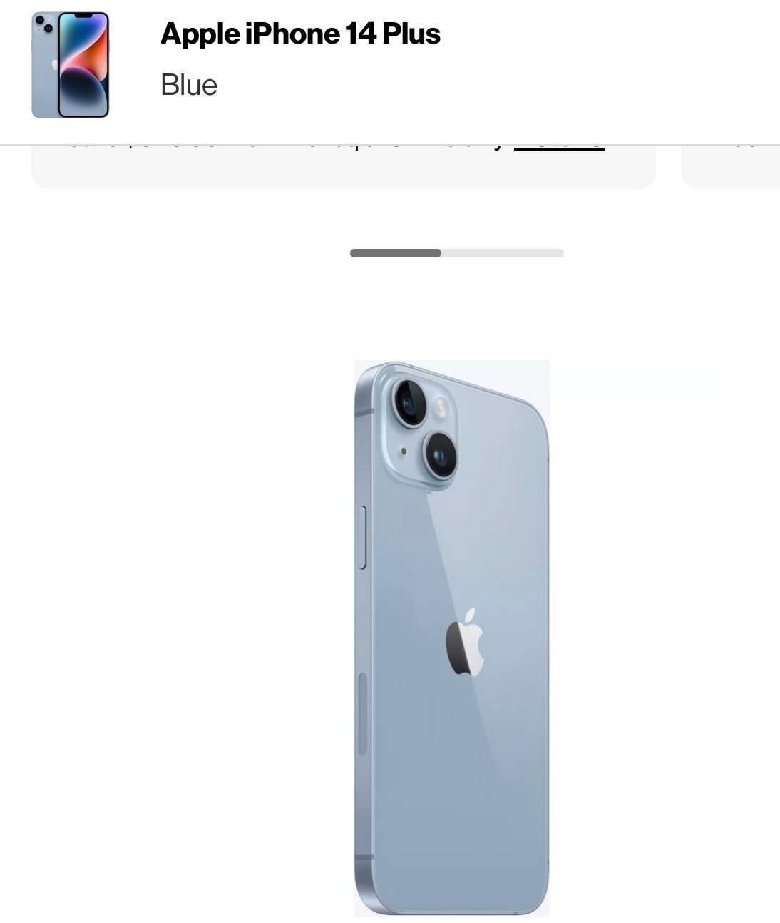 Apple iPhone 14 Plus 128 GB in Blue for Unlocked 8Y27