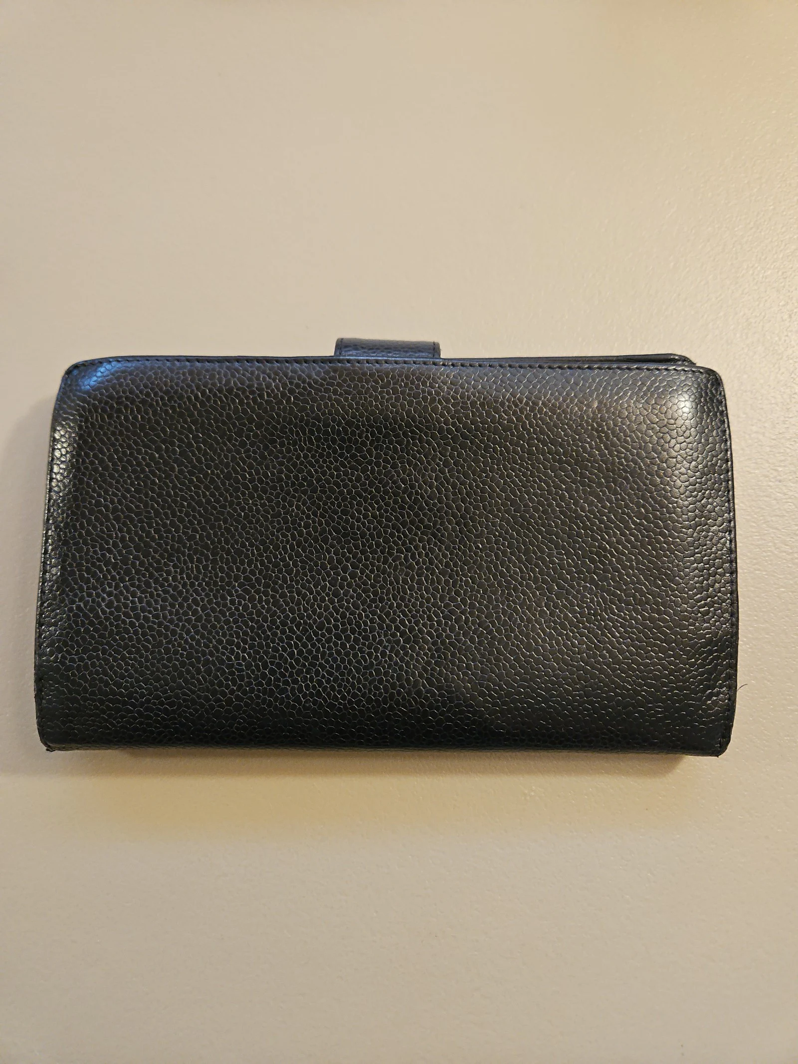 Chanel Black Caviar Long Wallet