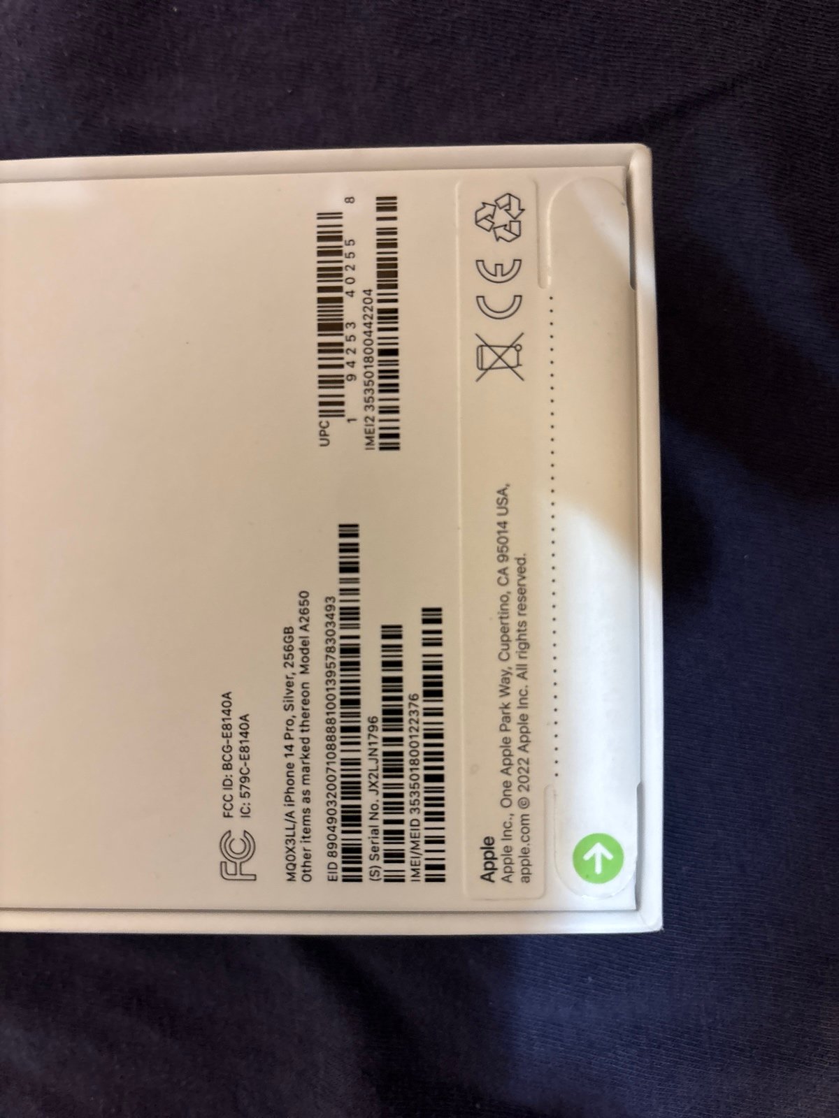 Unlocked iPhone 14 Pro 256gb 5N89