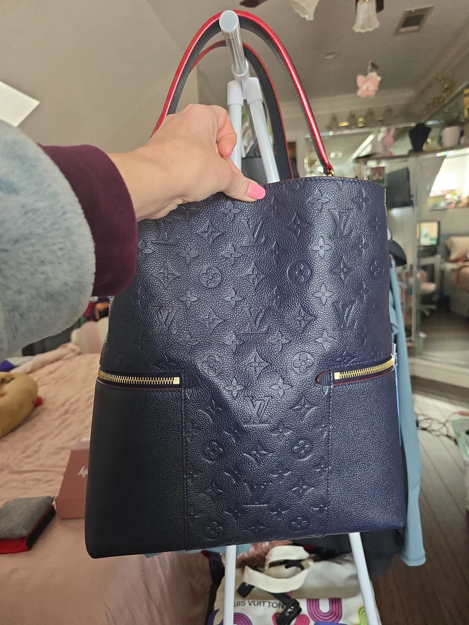 Louis Vuitton Empreinte Melie Marine Rouge