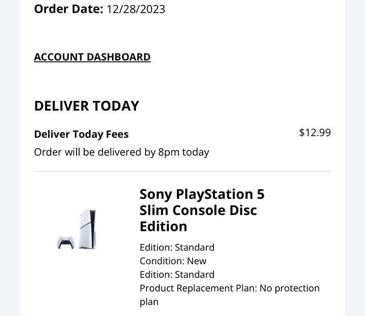 PlayStation 5 disc console 7S82