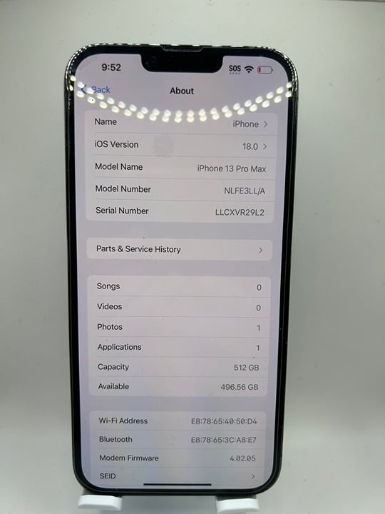 Apple iPhone 13 Pro Max 512 GB Unlocked in Sierra Blue 1J29