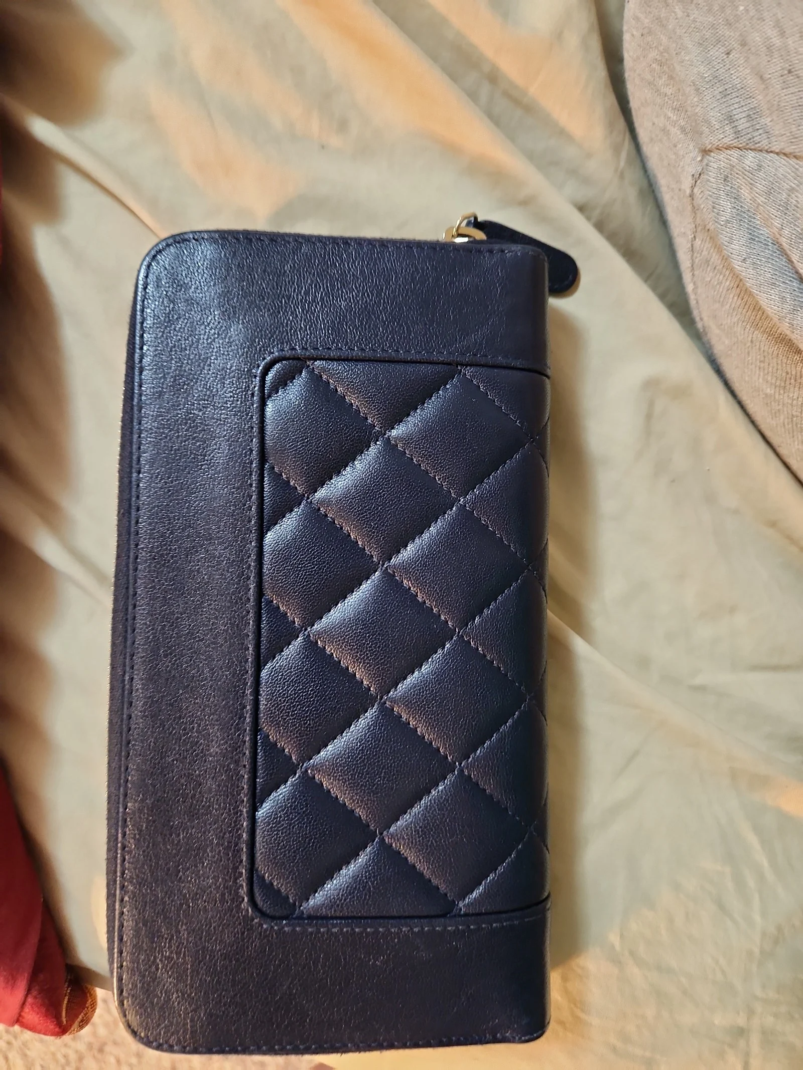 ChanelMademoiselle Vintage Zip Around Wallet Quilted