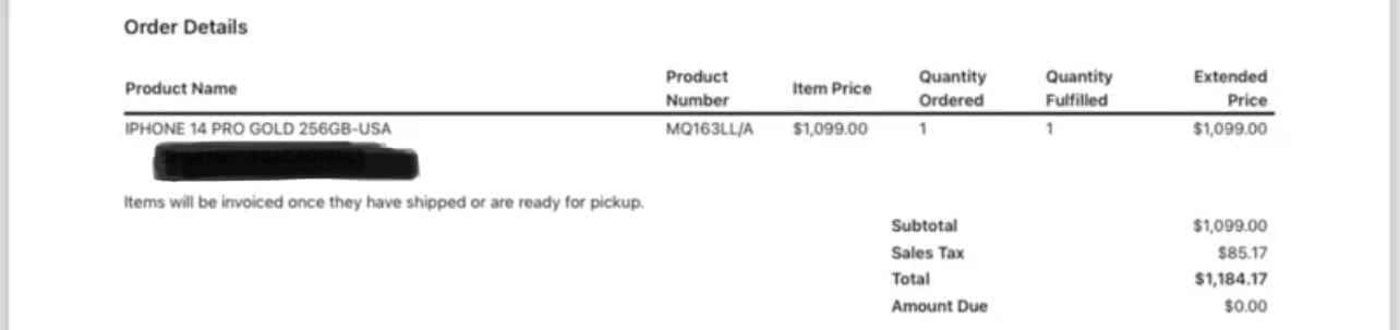 Apple iPhone 14 Pro 256GB in Gold for Unlocked 9B89