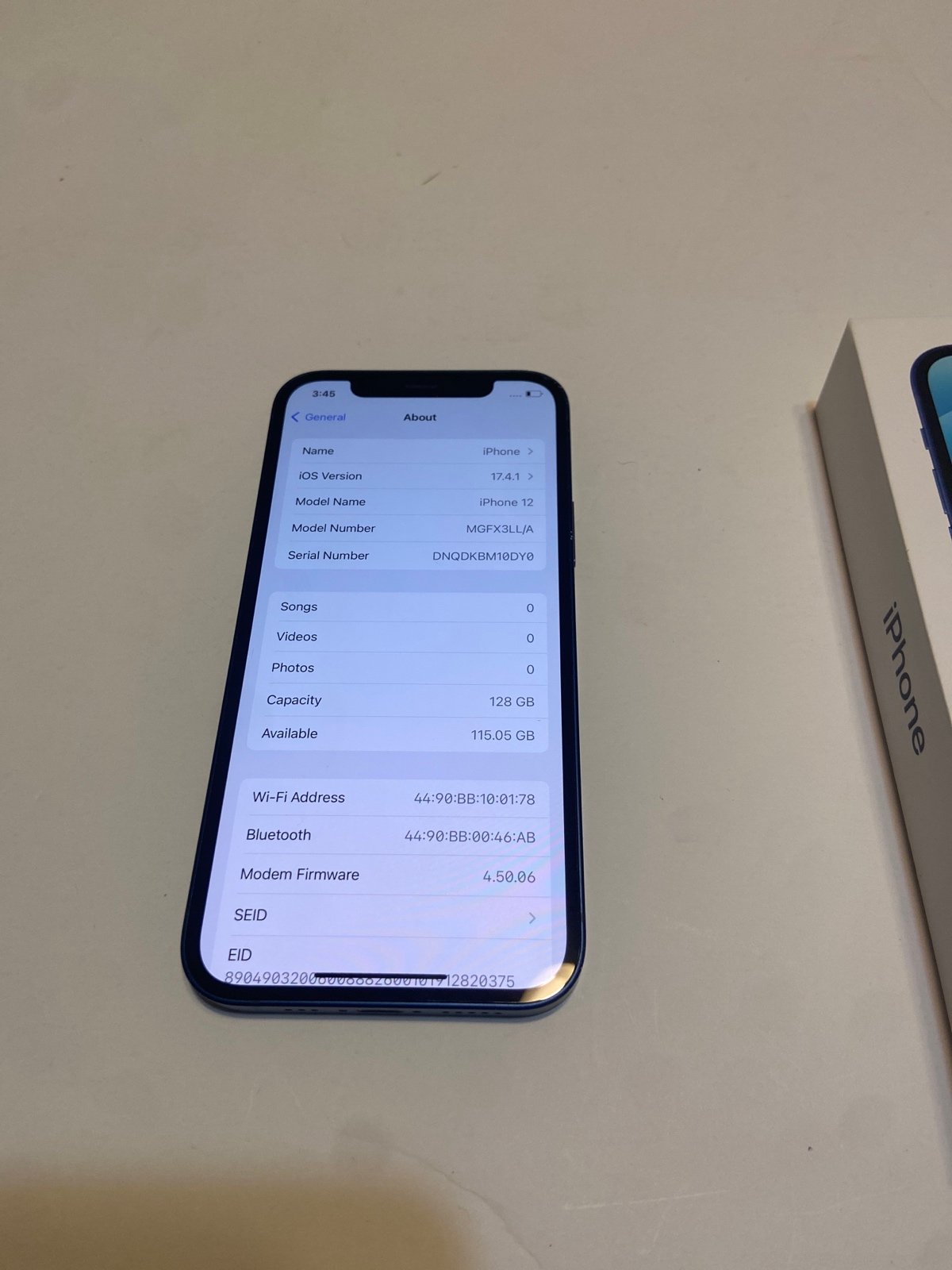 Apple iPhone 12 128GB Fully Unlocked - Blue 9T99