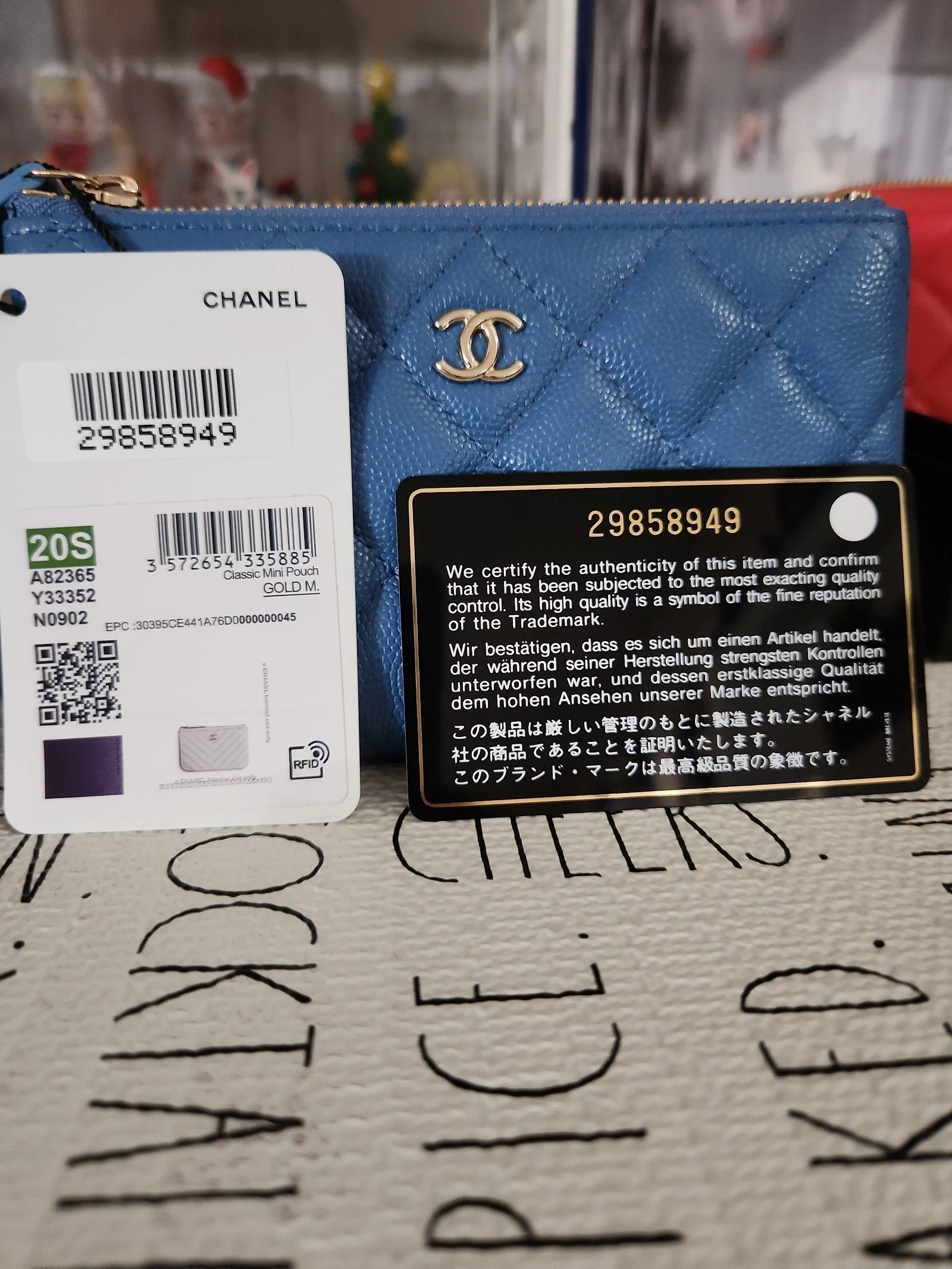 Chanel Classic Small Zipped Pouch