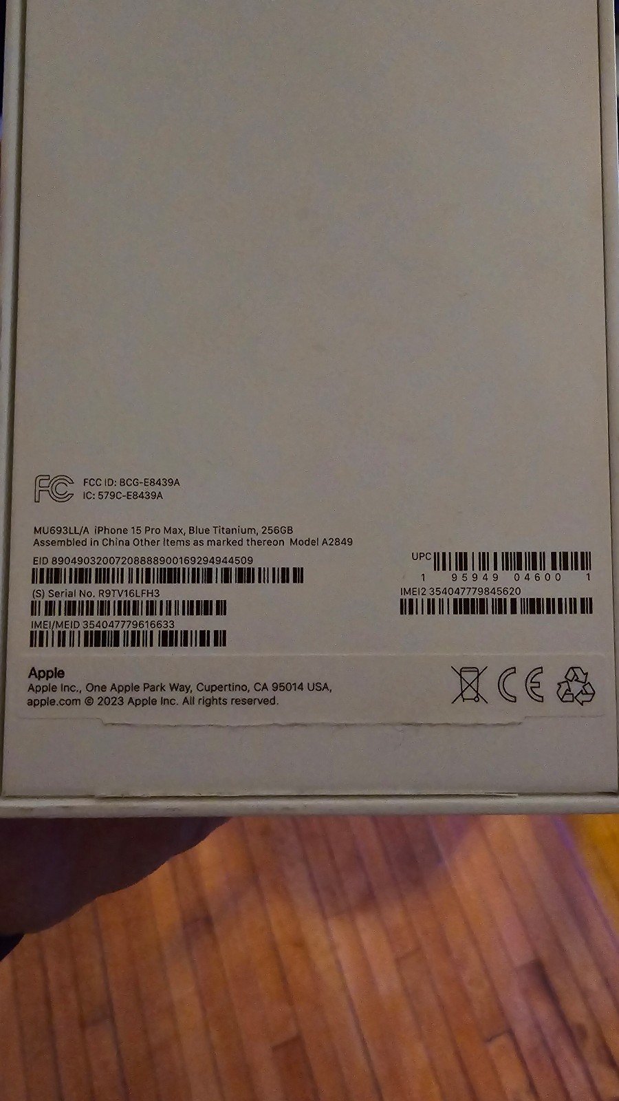 Apple iPhone 15 Pro Max 3R65