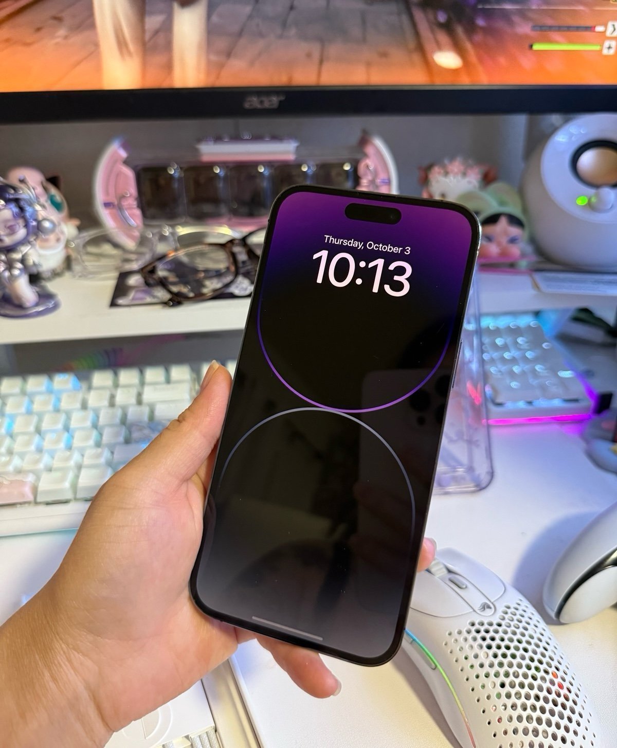 Apple iPhone 14 Pro Max 128 GB in Deep Purple Unlocked 6W58