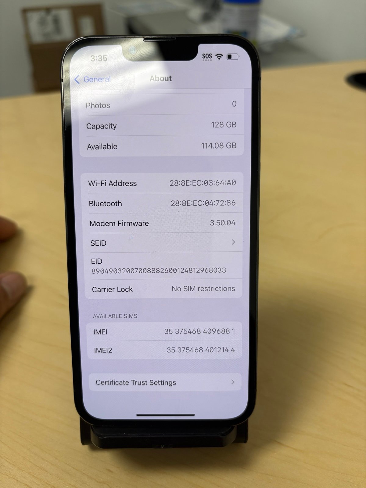 Unlocked 13 pro 128GB 1W56