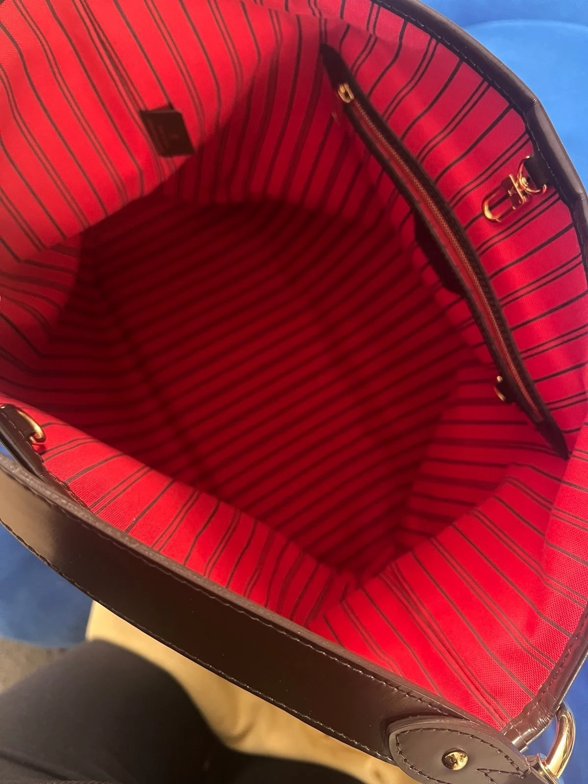 Louis Vuitton Delightful MM Damier shoulder  Bag.