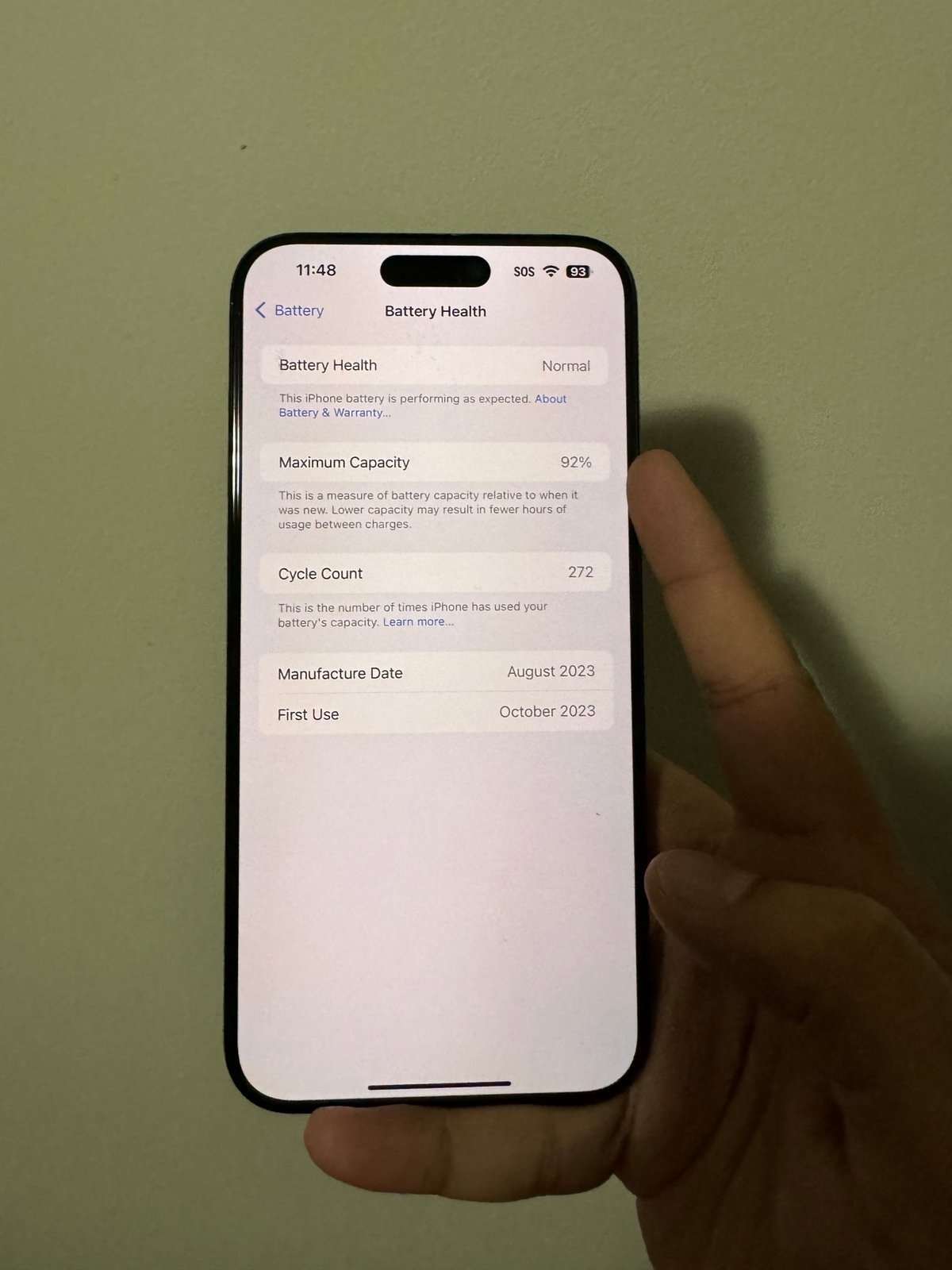 Apple iPhone 15 Pro Max blue titanium 256GB AT&T 6T92