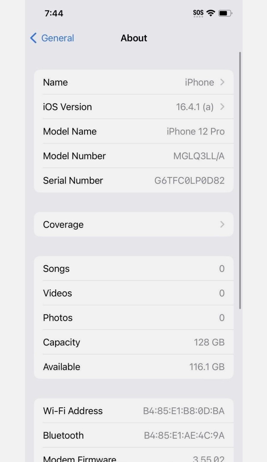 Apple iPhone 12 Pro 128 GB 2G95