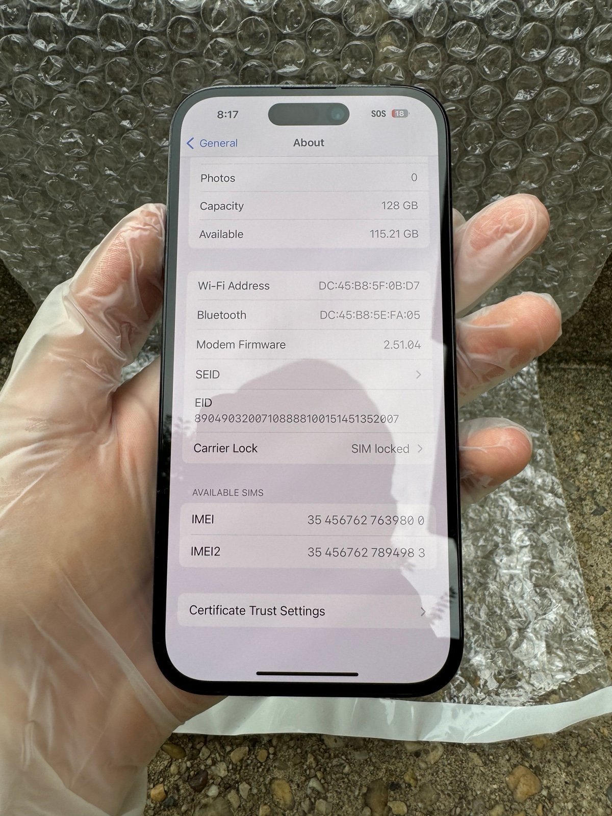 iPhone 14 Pro - 128 GB - T-Mobile - Apple - FREE Otterbox case with purchase 8K75