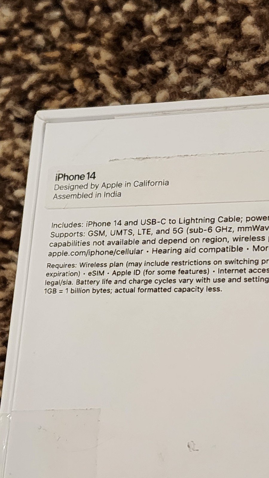 FREE SHIPPING Unlocked Apple iPhone 14 7A99