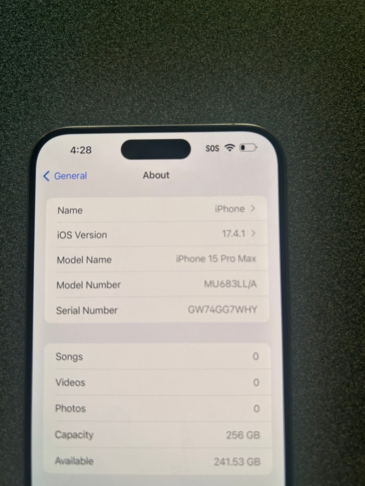 Apple iphone 15 pro max phone unlocked 1H69